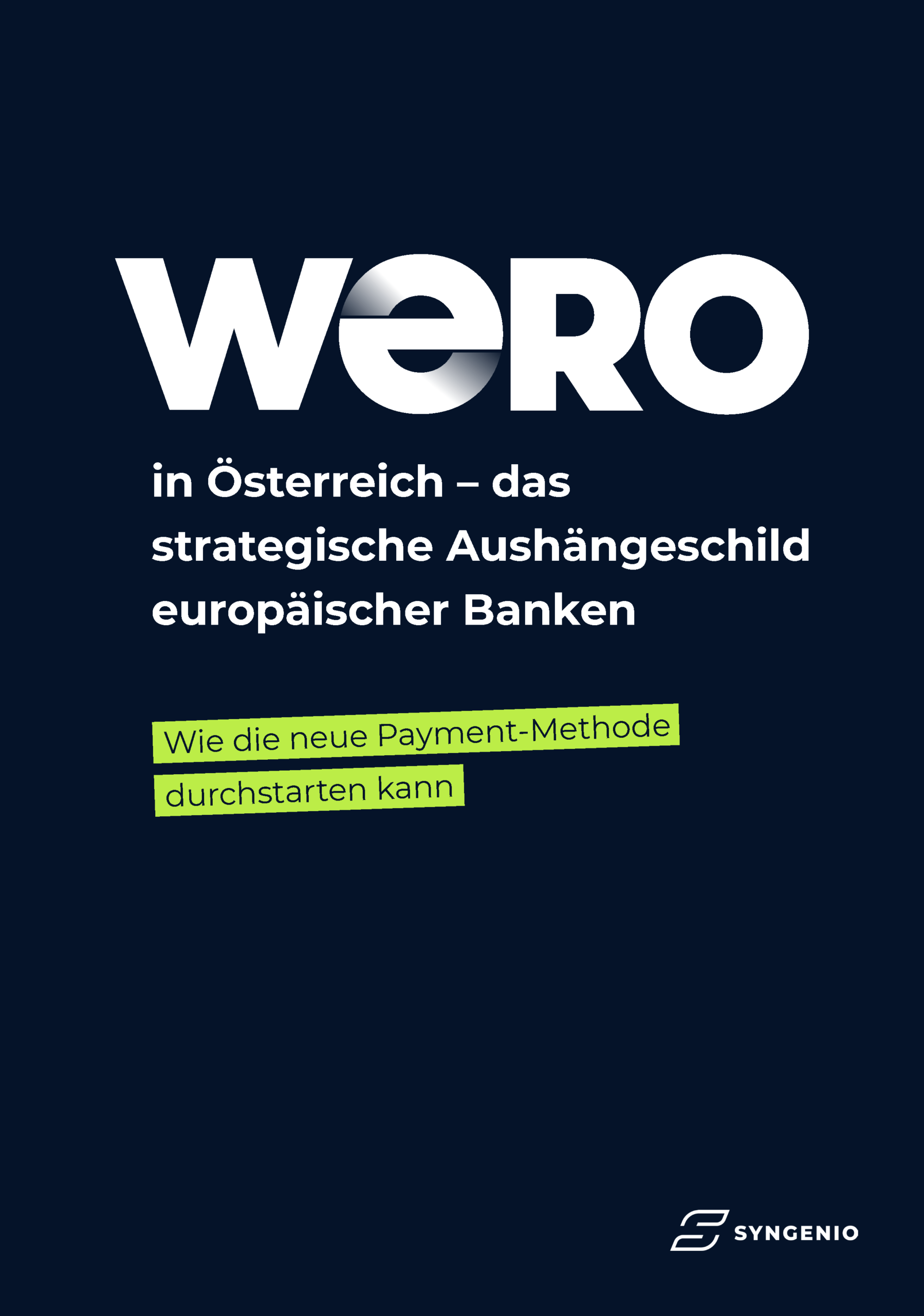 SYN-Whitepaper-Wero-Austria-V02 HK_Seite_01 Coverbild des Whitepapers Wero für österreichische Banken